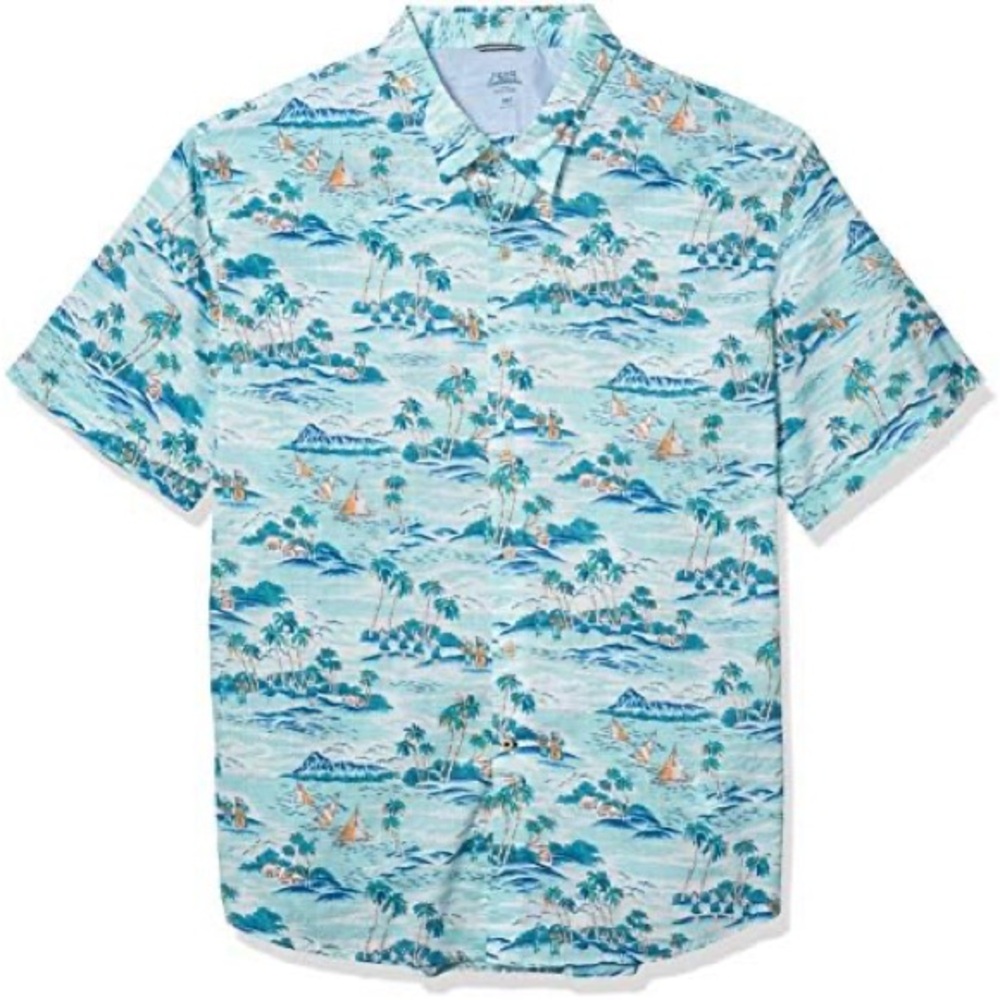 IZOD Saltwater Men’s Hawaiian Print Shirt
